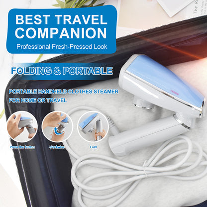 Travel Iron Hand-Held Garment Steamer Set