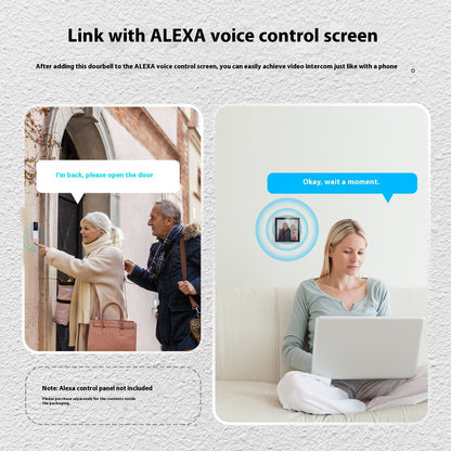 Smart Home WiFi Video Doorbell Camera Two-way Audio Intercom