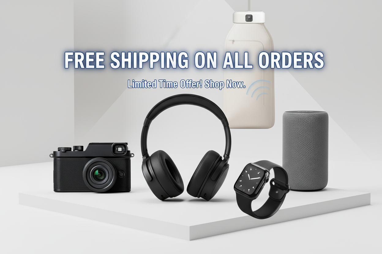 Free Shipping Banner - No Logo